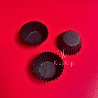 Hitam 1pack 1000pcs Cupcake Cases Black LOTUS 5.5cm Nastar 蛋