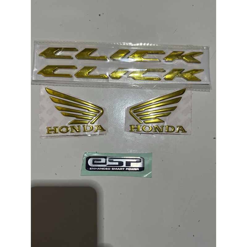 HONDA Emblem click Garuda 本田黃金套裝