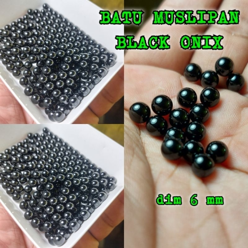 6mm BLACK ONIX DIM MUSLIPAN Stone 非半透明手電筒