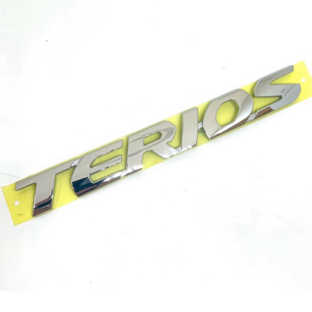 全新 Terios 汽車標誌後備箱鍍鉻 Terios 20.3CM