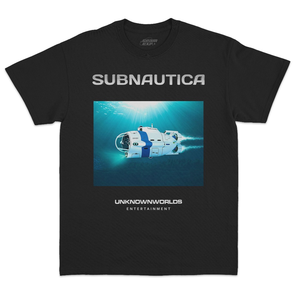 Subnautica PC 遊戲冒險遊戲 T 恤 Subnautica 遊戲 T 恤