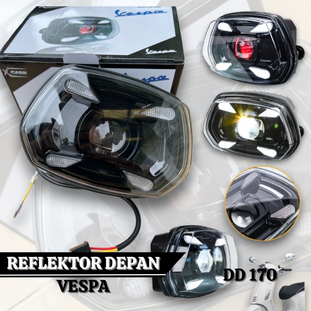 X-case Vespa S 125 SPRINT S 155 全新 Biled+LED 前照燈 Vespa S 125