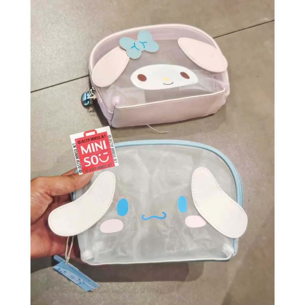三麗鷗 MINISO x SANRIO CINNAMOROLL MY MELODY 貝殼化妝網眼化妝包