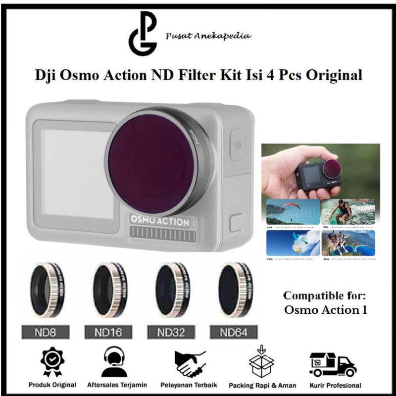 Dji Osmo Action ND 濾鏡套件 ND4/ND8/ND16/ND32 內容 4 件原裝