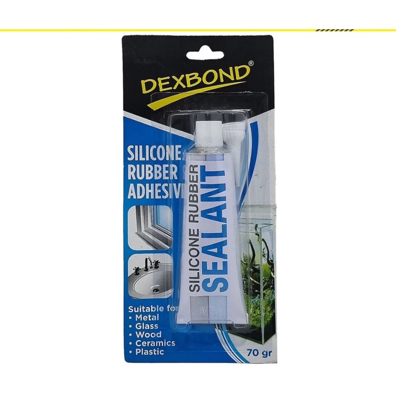 Kayu 出售玻璃膠 70 克矽橡膠密封膠 Dexbond 原裝最新透明玻璃膠水族膠汽車玻璃膠水族密封膠玻璃靜音陶瓷木膠