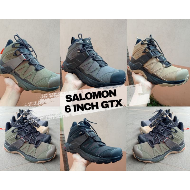 Salomon X Ultra 4 Mid Blackwhitex 登山鞋防水遠足徒步旅行