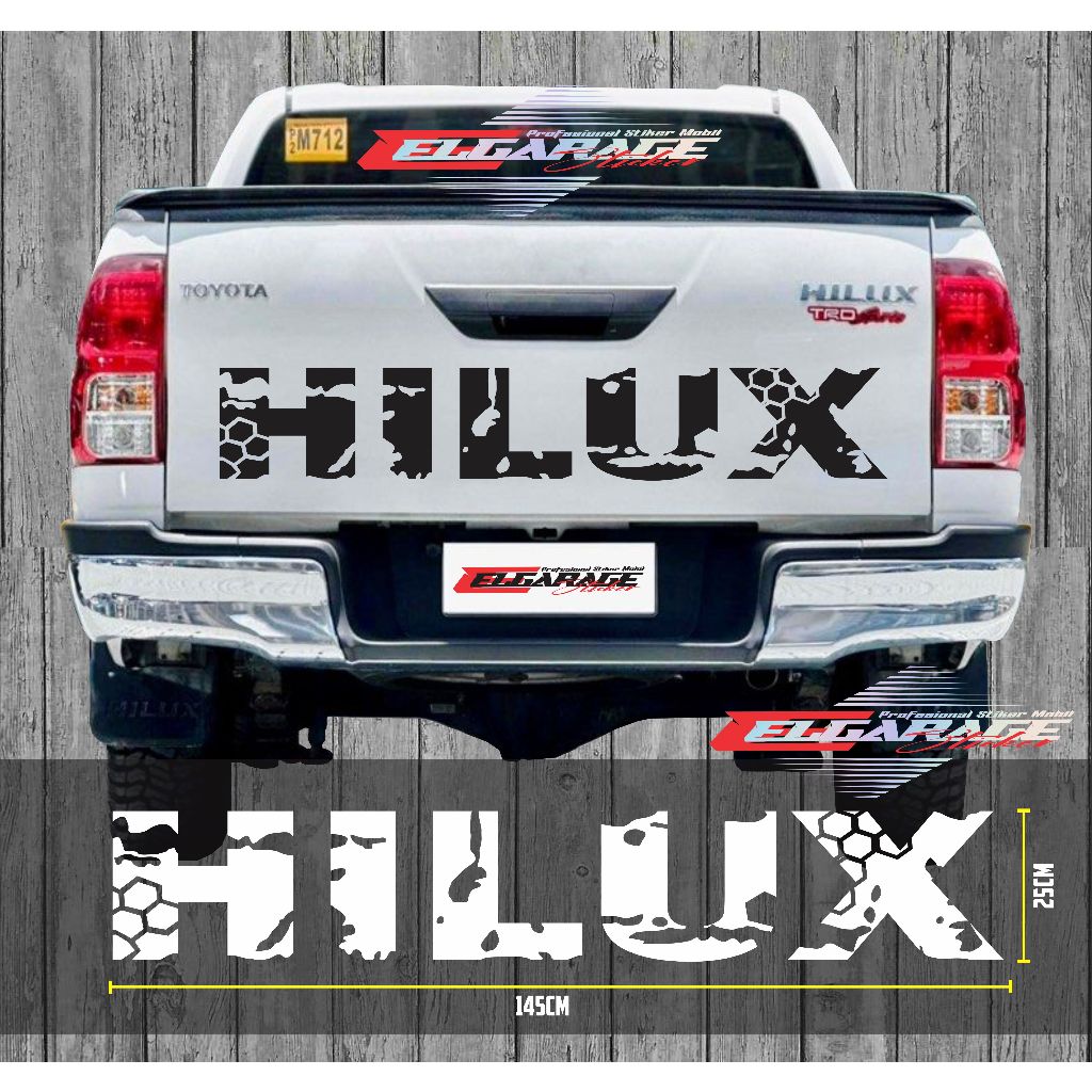 Hilux車貼豐田hilux汽車尾門貼最新hilux車貼