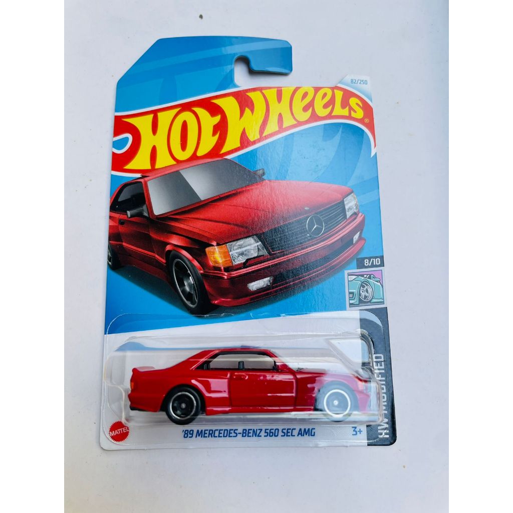 HOT WHEELS Merah 風火輪 89 MERCEDES-BENZ 560 SEC AMG 紅色 HW 改裝