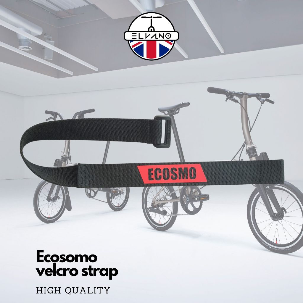 Velcro STRAP 多功能折疊自行車輪輞緊固件 ECOSMO MTB 公路自行車自行車輪胎車架緊固件 VELCRO