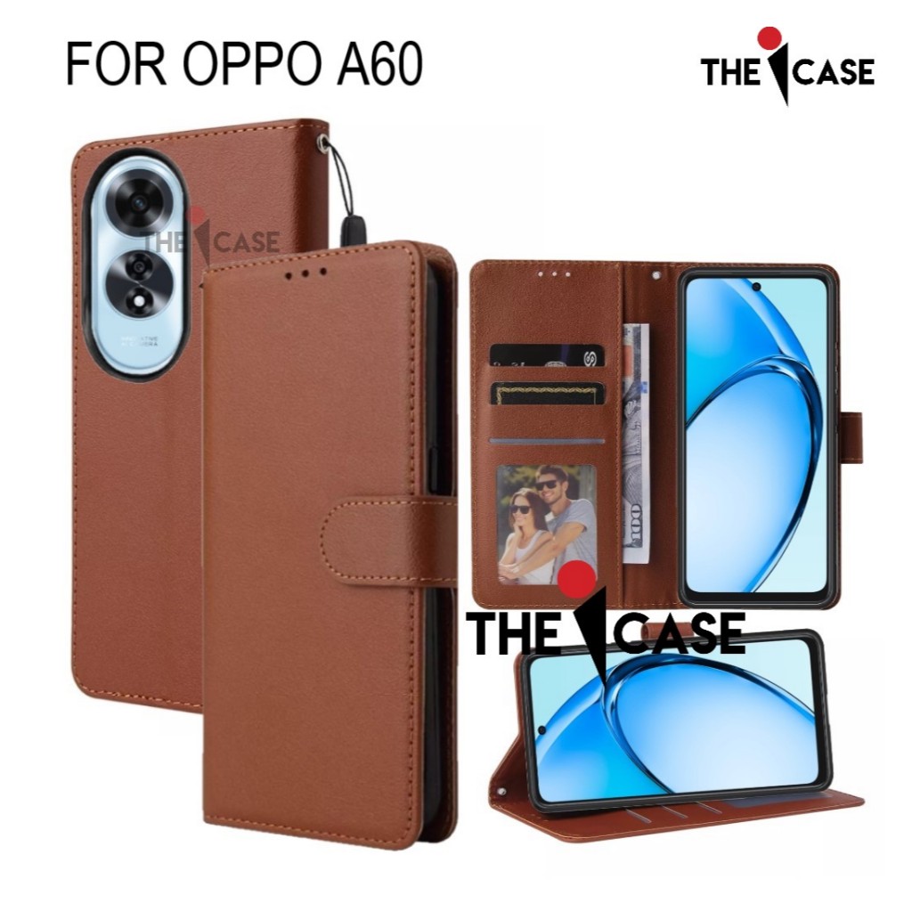 HP 外殼 OPPO A60翻蓋款開合皮套有照片和卡套和翻蓋惠普錶帶