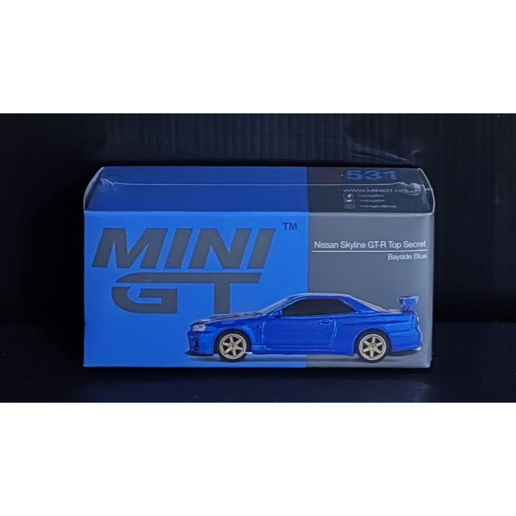 NISSAN Mini GT 531 日產 Skyline GTR 絕密 Babyside 藍色