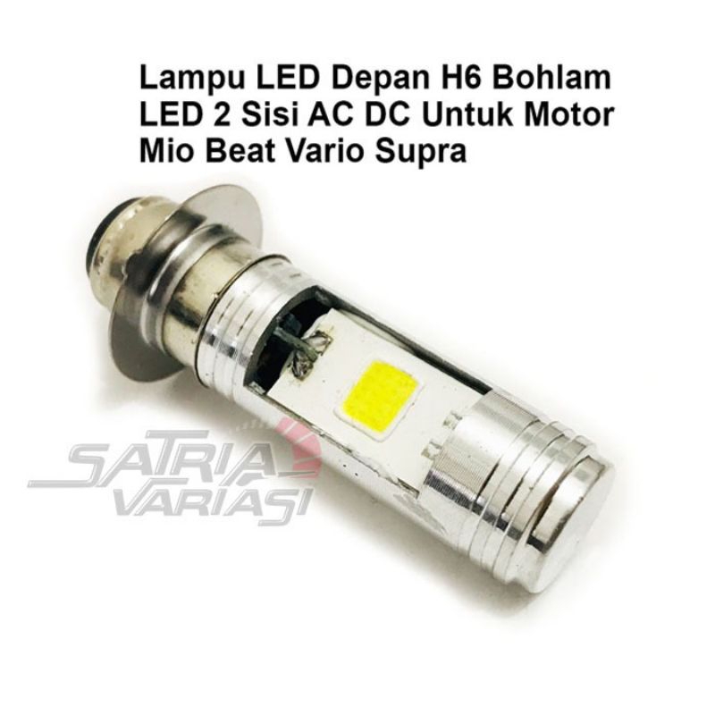 用於 MIO BEAT VARIO SUPRA 摩托車等的前 LED 燈 H6 2 面 AC DC LED 燈泡