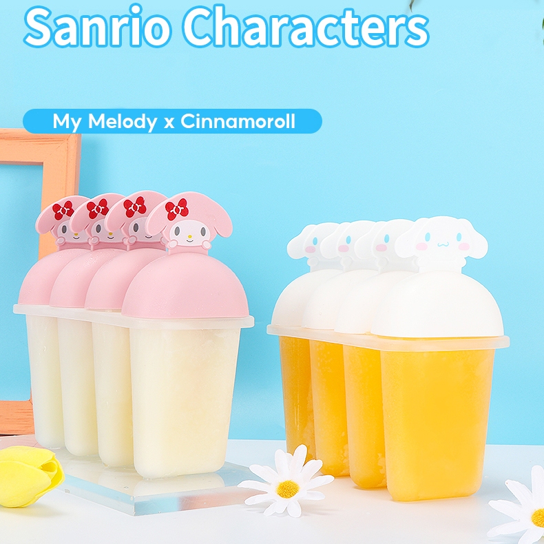 三麗鷗 Miniso Sanrio 矽膠冰淇淋模具精美冰塊架 4PCS