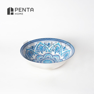 Penta HOME 陶瓷碗碗 9寸 23cm 碎花波西米亞藍/紅