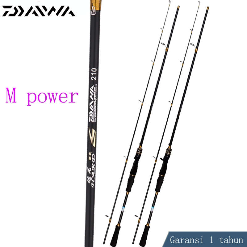 Daiwa 碳纖維釣魚竿 1.8m/2.1m/2.4m 插入便攜式 M/MH 套裝定制釣魚竿長期套裝
