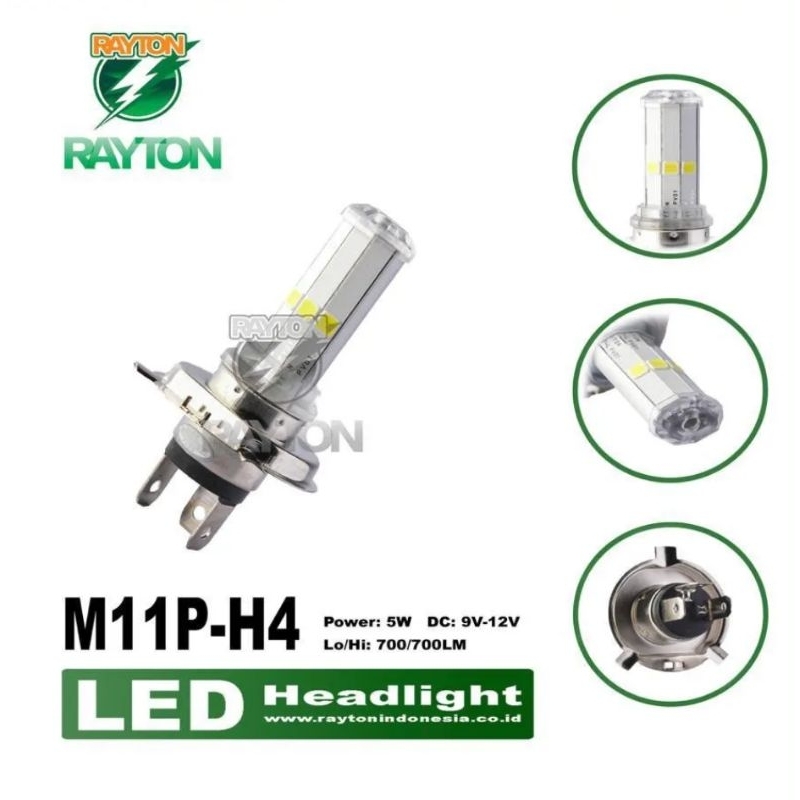 Rtd RAYTON M11P H4 或 6LED MINI 大燈不帶原裝風扇 RTD 適用於 VICION Sogan