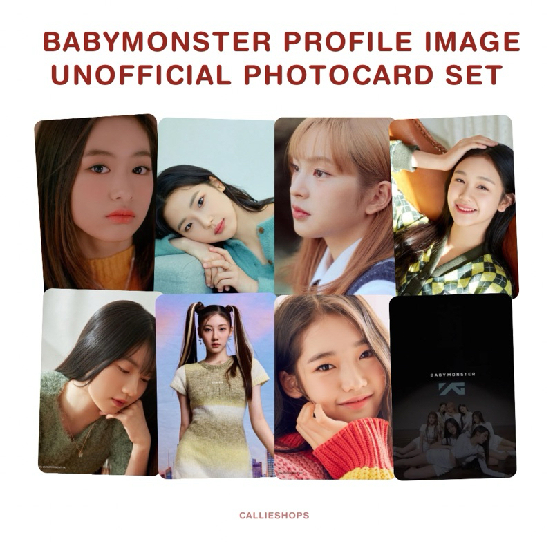 Babymonster PROFILE 圖像測試非官方照片卡套裝 Ahyeon Ruka Asa Pharita Chi