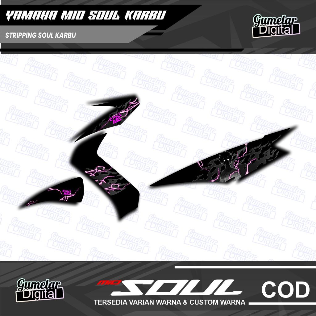 山葉 Simple STRIPING YAMAHA MIO SOUL 化油器 MOB PSYCHO 100 已被剪輯只需