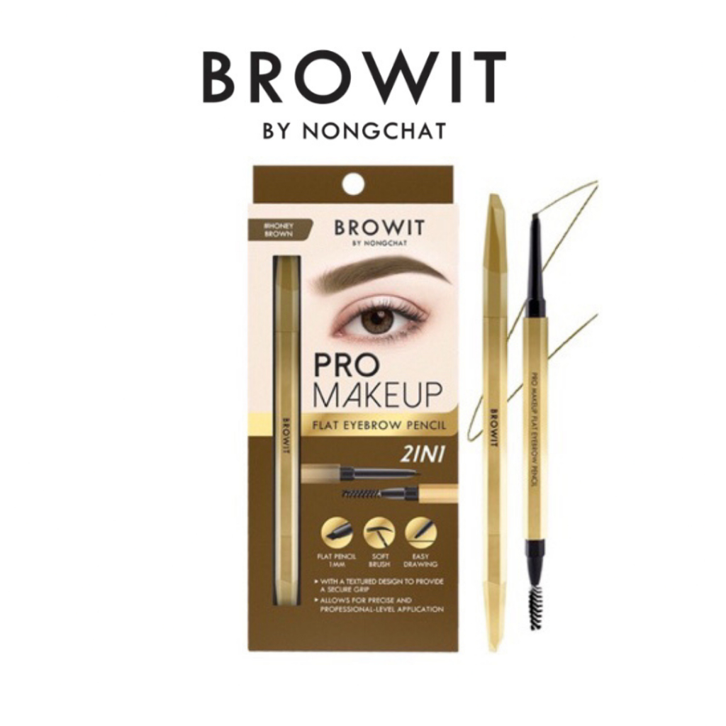 Browit Pro Makeup 扁平眉筆 2 合 1 眉筆