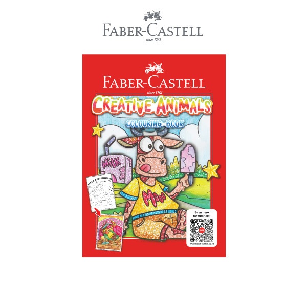 Faber Castell 圖畫書中心圖畫書學校兒童繪畫書素食主義者水果節創意動物驚人騎行