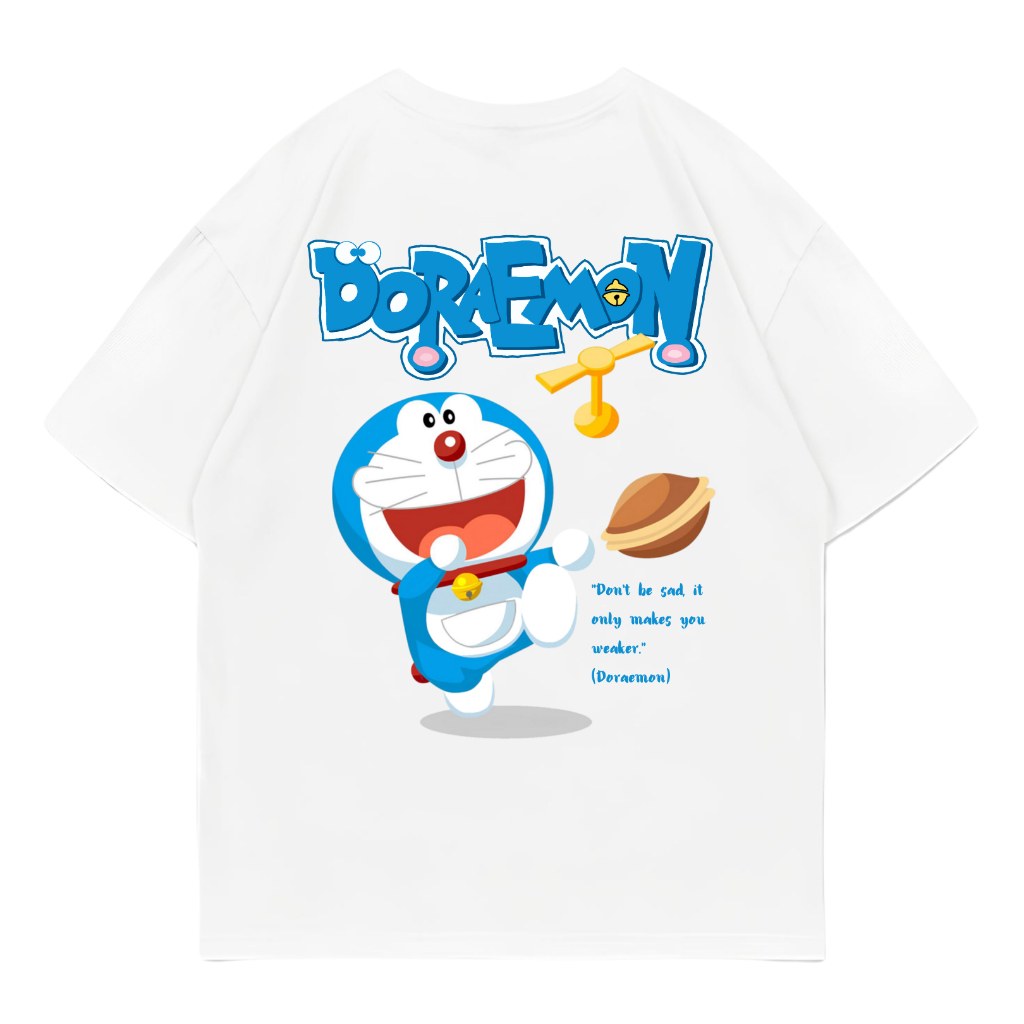 哆啦夢 Katun Suzuu T 恤男士女士短袖 T 恤常規版型動漫哆啦A夢卡通棉精梳 24 年代