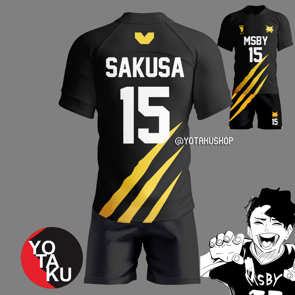 球衣動漫角色扮演 Haikyuu Haikyu Kiyoomi Sakusa MSBY 黑傑克爾斯全套 YOTACOS