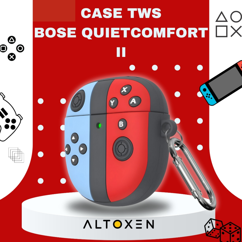 Gantungan 手機殼高級遊戲 TWS Bose Quietcomfort II I 軟殼 I TWS 保護套 I