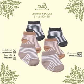 Cuit BABY 襪子兒童 BABY 條紋條紋中性 Lee