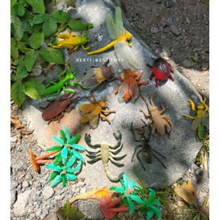 Replika 多種內容橡膠動物昆蟲動物複製玩具