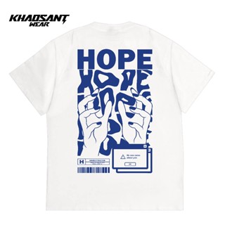 Khaosant T 恤 Hope Kaos 街頭服飾藍色 Hope 中性
