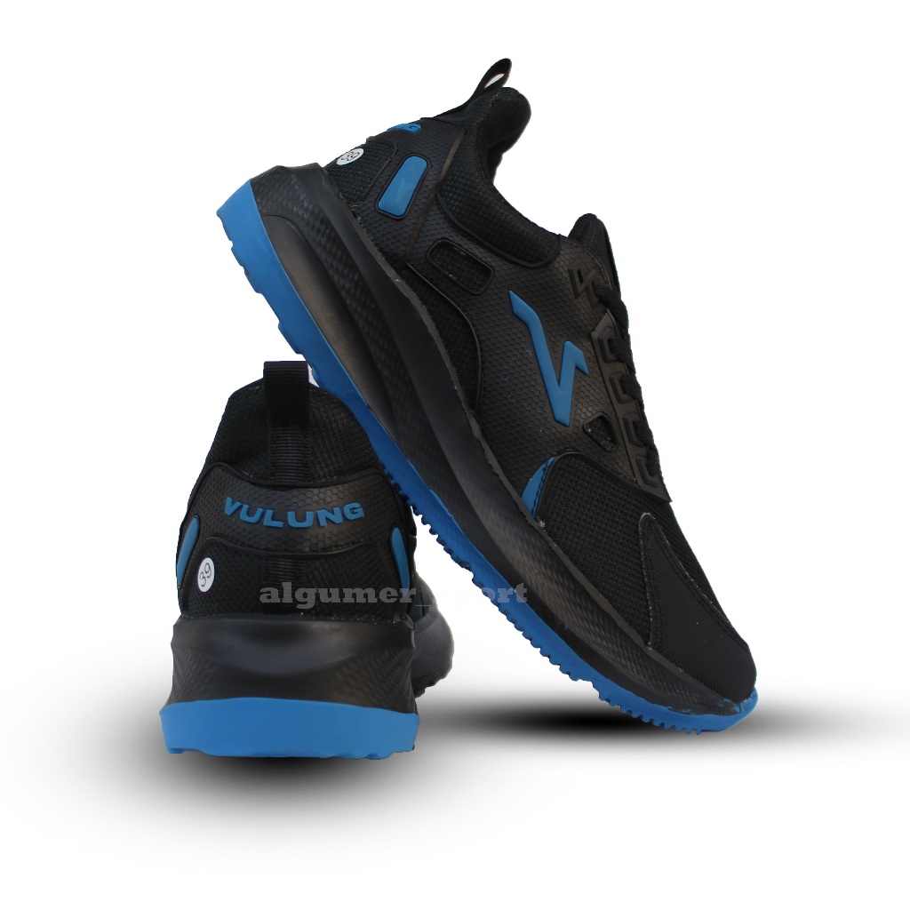 Vulung-sport LOW SNEAKERS男女全黑藍運動鞋校鞋工作鞋跑步鞋訓練鞋