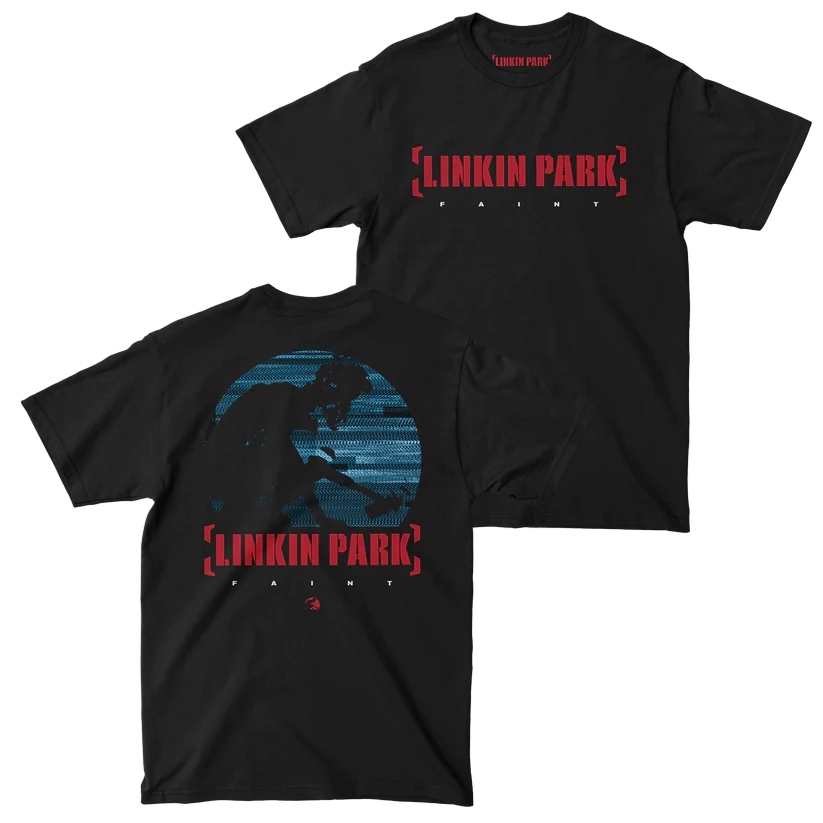 Linkin Park Faint 高級 T 恤 Band Linkin Park T 恤搖滾樂隊金屬