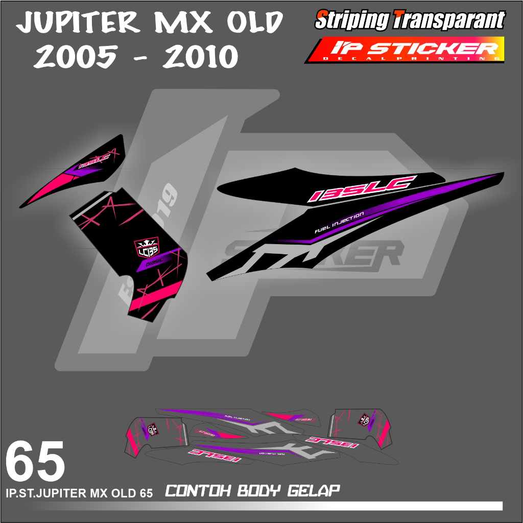 山葉 Jupiter MX 135 舊貼紙條紋摩托車 YAMAHA JUPITER MX 舊貼紙清單表簡單顏色變化設計賽