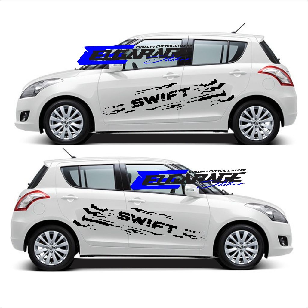 SUZUKI 鈴木 swift 車貼貼紙切割 swift 汽車側車身變體