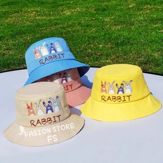 男士帽子店-兒童漁夫帽兔子圖案可愛兔子漁夫帽女孩韓版當代