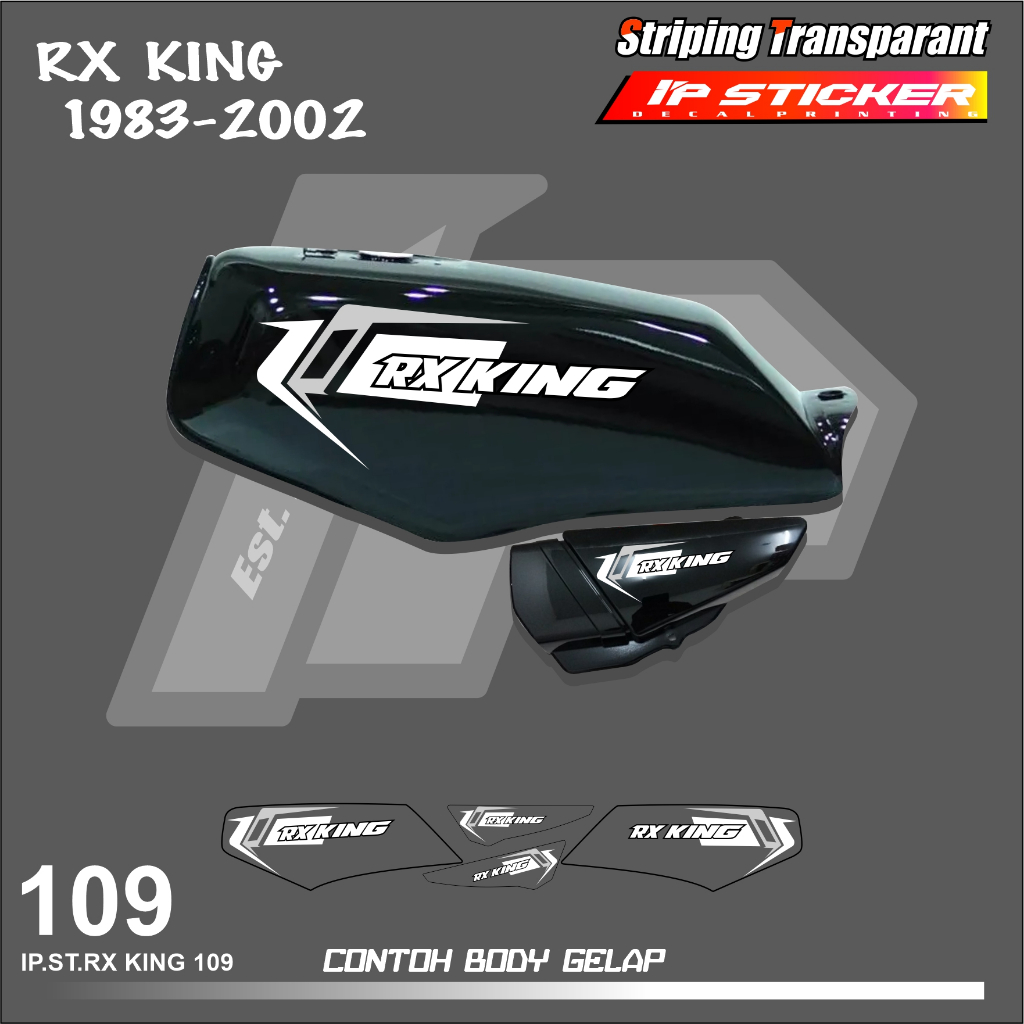山葉 Rx KING 1983-2002 摩托車條紋貼紙 YAMAHA RX KING 貼紙清單 SIMPLE 顏色變化