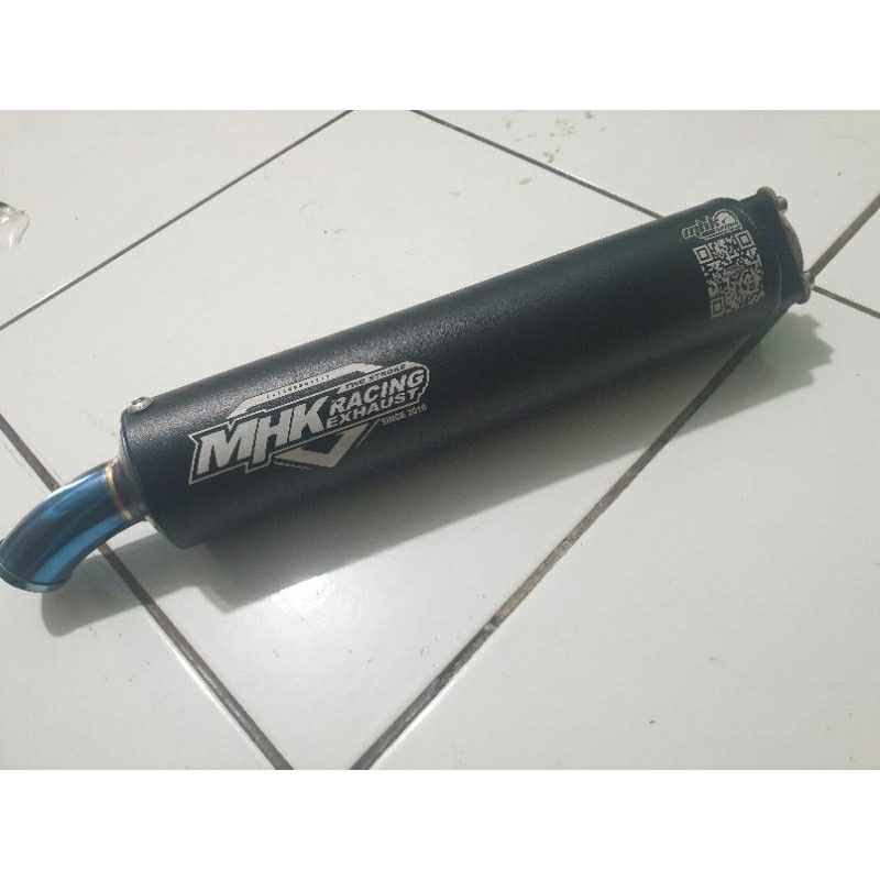 Silincer ninja 2 tk 原裝 MHK RACING EXHAUST 鋁焊接黑色塗層 doff 槍口不銹鋼