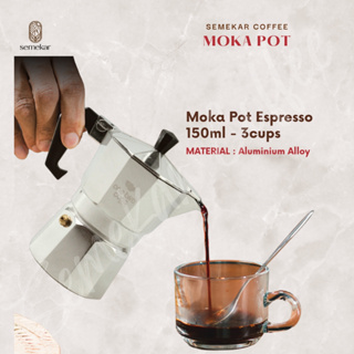 摩卡壺 3cup Espresso 咖啡機 3cup 手動沖泡鋁