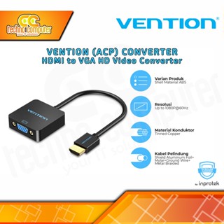 Vention 轉換器 HDMI 公頭轉 VGA 母頭,帶音頻 Micro-USB 電源適配器 ACP 0.15M