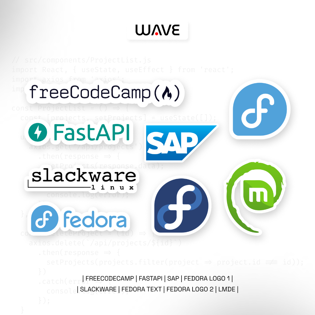 切割貼紙乙烯基 IT 編程防水 Linux LMDE SAP Fedora FastAPI Slackware Free