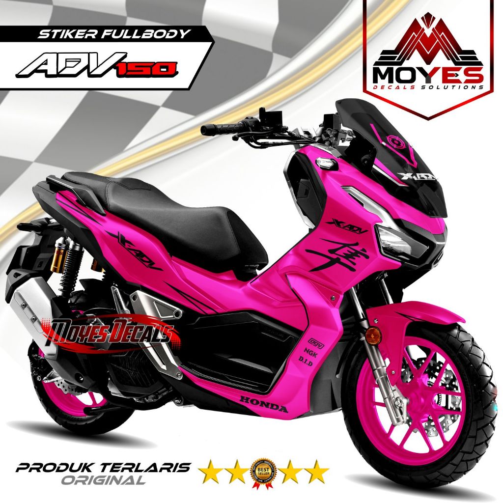 HONDA 貼花全身摩托車貼紙本田 Adv 150 純色圖案設計
