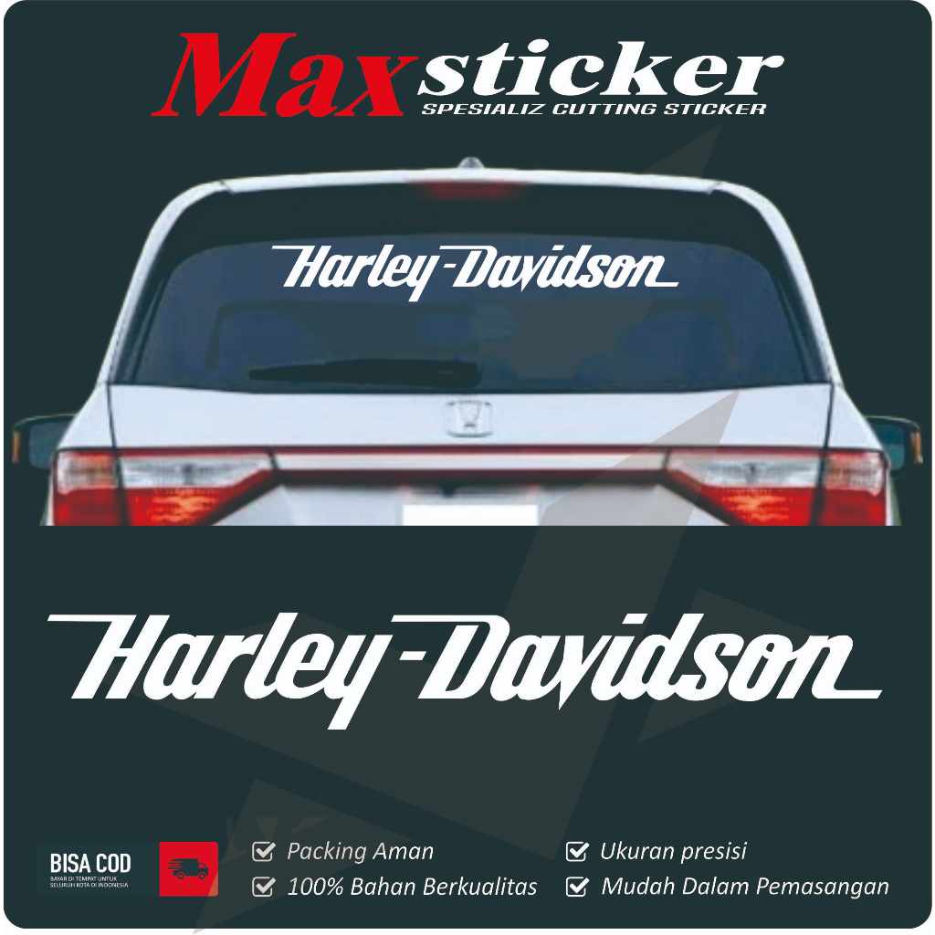 HARLEY DAVIDSON 哈雷戴維森貼紙汽車後玻璃車身貼紙