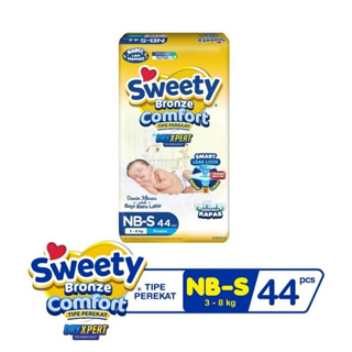 Sweety Bronze Comfort NB-S 44 新生兒粘性紙尿褲 Sweety NB S 44
