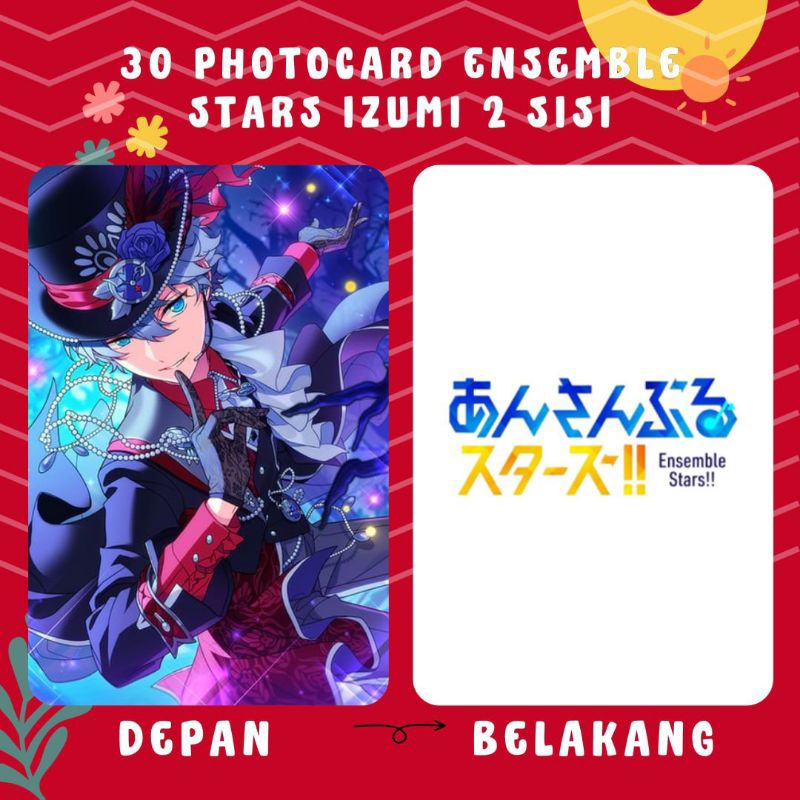 Izumi SENA 2 面印刷 ENSEMBLE STARS 照片卡