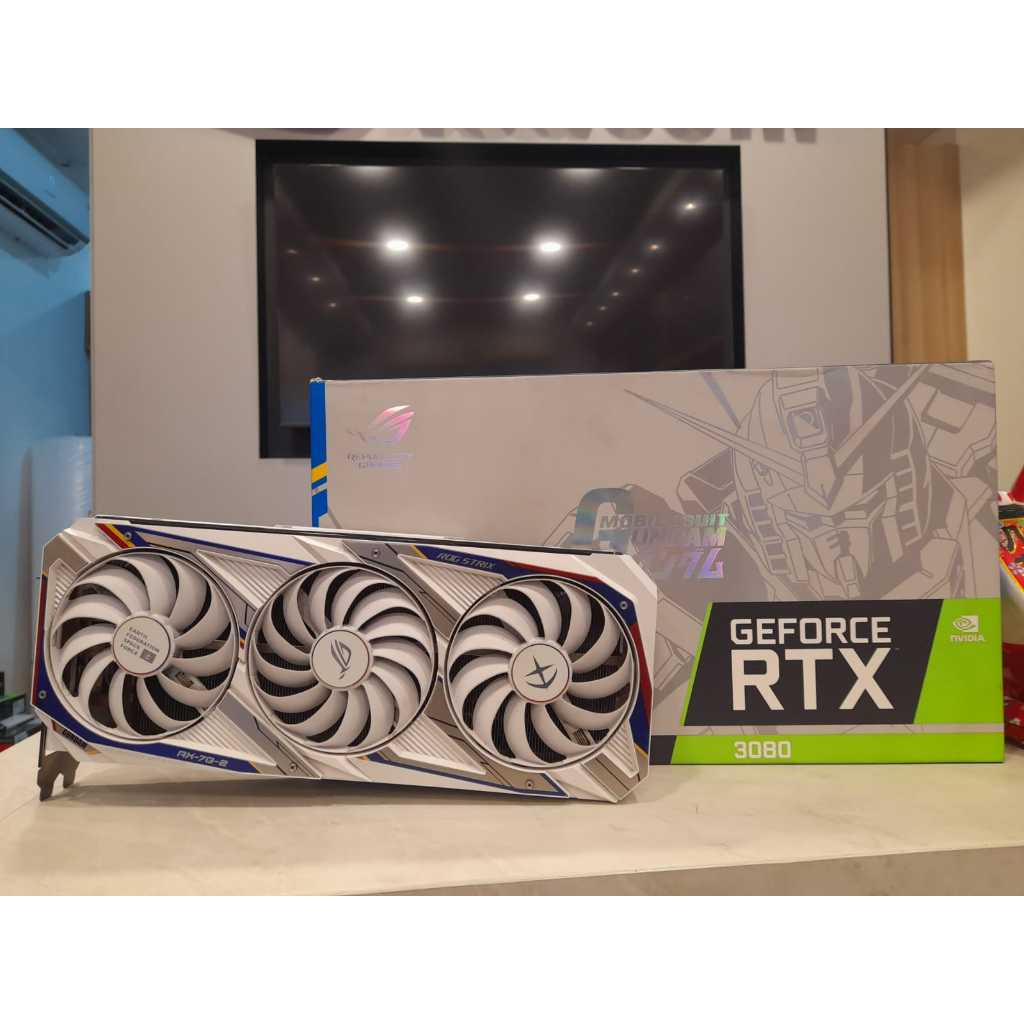 華碩 ROG Strix 高達版 GeForce RTX 3080 OC 白色 10GB GDDR6X 2ND