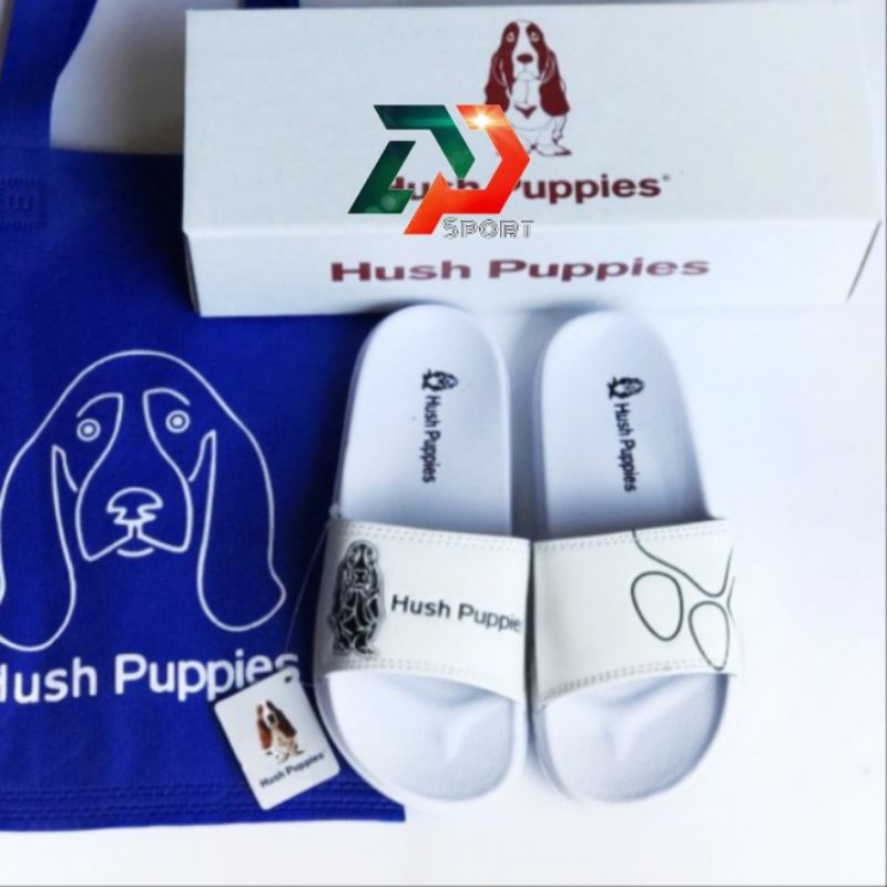 Hush Puppies 涼鞋滑上成人男士女士最新高級拖鞋絲網印刷模型