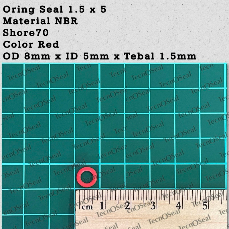 Oring seal 矽膠公制尺寸 1.5x5 NBR70 OD 8.00mm x ID 5.00mm x CS 1.5