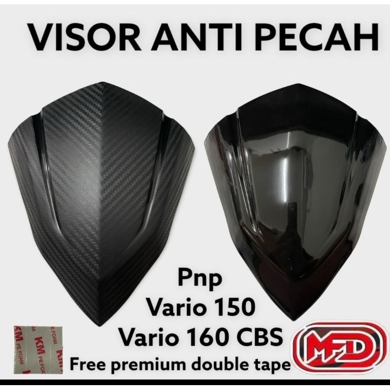 Hitam 遮陽板 VARIO 碳黑色原裝型號 HONDA VARIO 125 LED ESP VARIO 150 LE