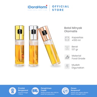 Dorahomi 100ml 高壓玻璃噴霧油瓶,適用於燒烤和沙拉
