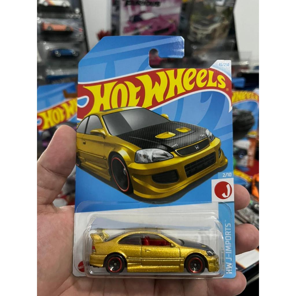 Hot Wheels Honda Civic SI Gold 日本卡